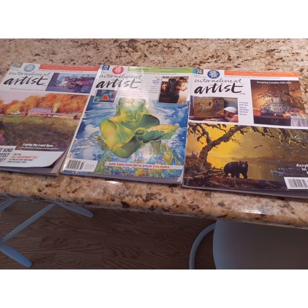 Lot Of 3 International Artist Magazines # 71-72-74 2010 ISSUES